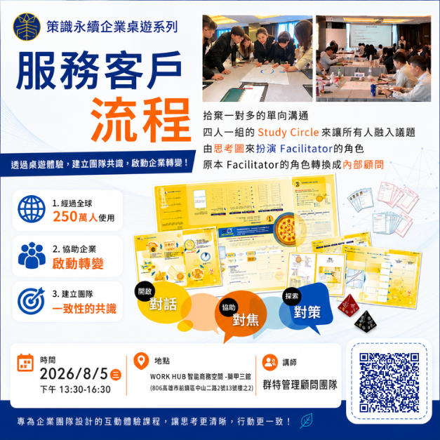 服務客戶流程(策識永續企業桌遊系列)