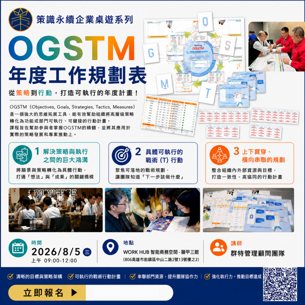 OGSTM年度工作規畫表(策識永續企業桌遊系列)